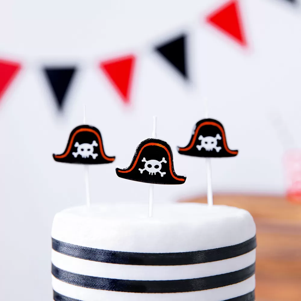 Party Deco Bougie Anniversaire : 5 Bougies Pirate