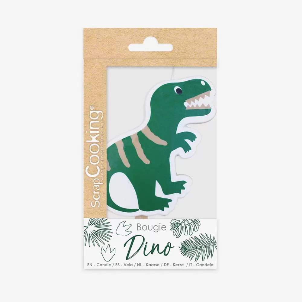 ScrapCooking Bougie Anniversaire Dinosaure