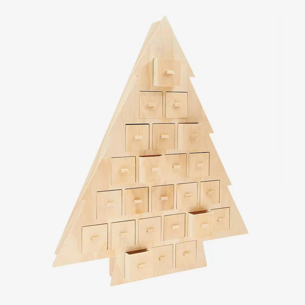 Rico Design Calendrier De L'Avent : Sapin De Noel En Bois> Pochettes Cadeaux