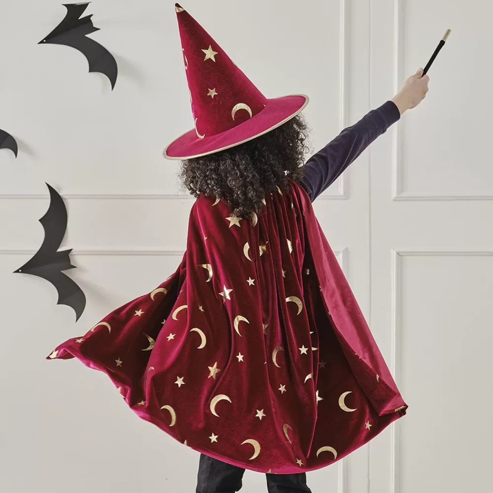 Ginger Ray Cape De Magicien Rouge En Velours>Enfant Déguisements