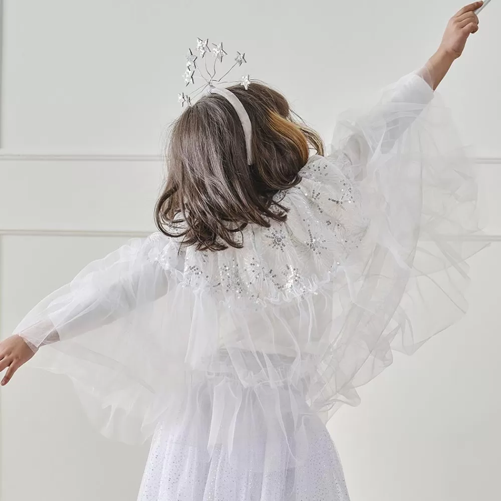 Ginger Ray Cape De Princesse En Tulle Blanc Et Argent>Enfant Déguisements