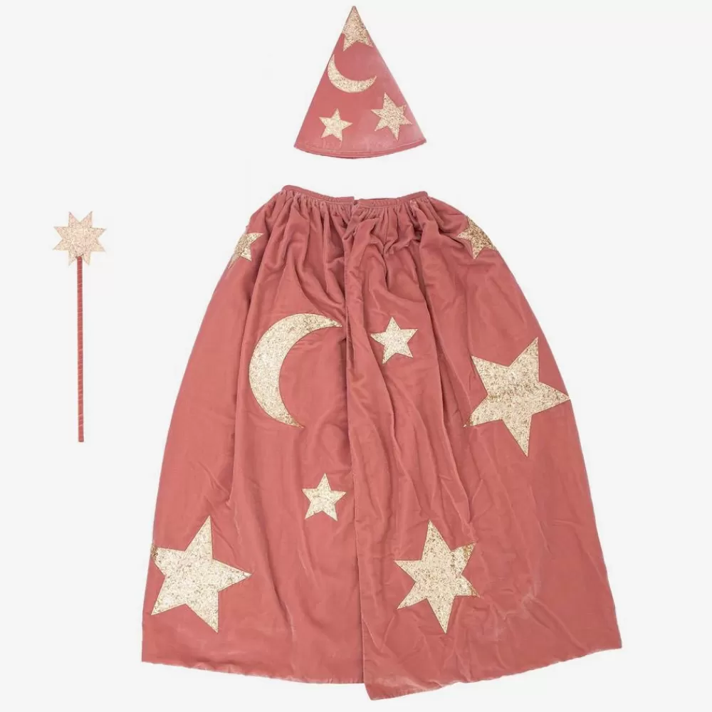 Meri Meri Cape Et Chapeau Magicien Rose En Velours Halloween>Enfant Déguisements