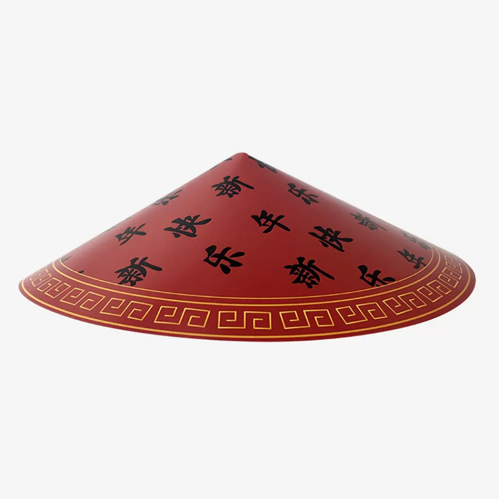 Cotillons D'Alsace Chapeau Chinois Rouge> Accessoires