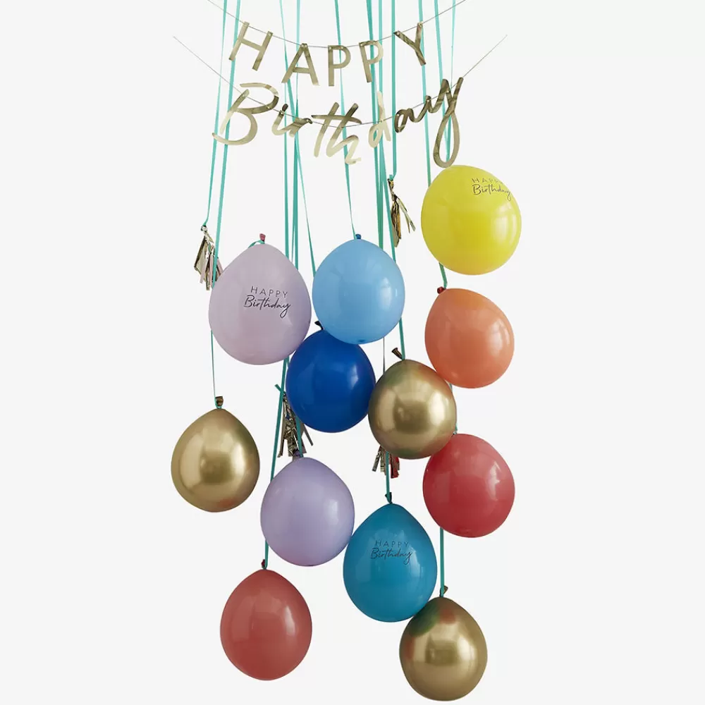 Ginger Ray Décoration De Porte Happy Birthday> Arche De Ballon