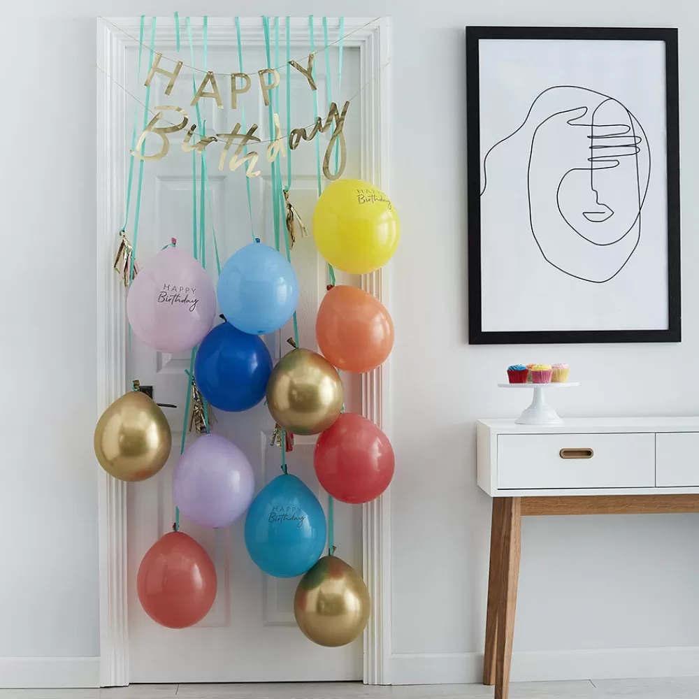 Ginger Ray Décoration De Porte Happy Birthday> Arche De Ballon