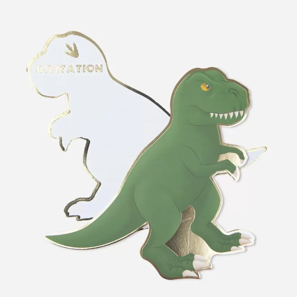 Party Pro Invitation Anniversaire T-Rex (8)> Invitations