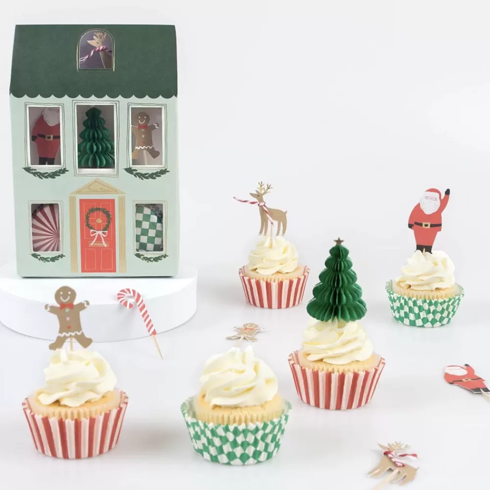 Meri Meri Kit A Cupcakes Maison Festive De Noel