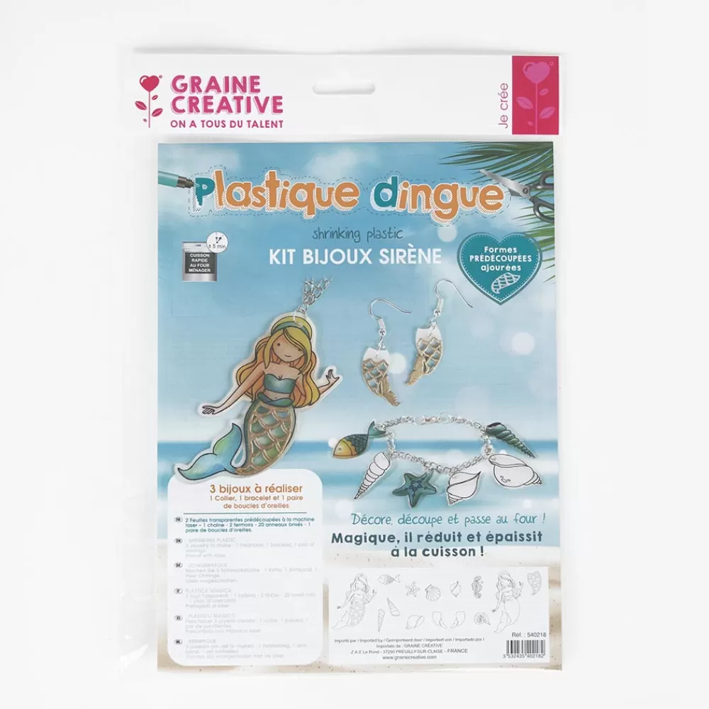 Graine Créative Kit Bijoux Sirene Plastique Dingue