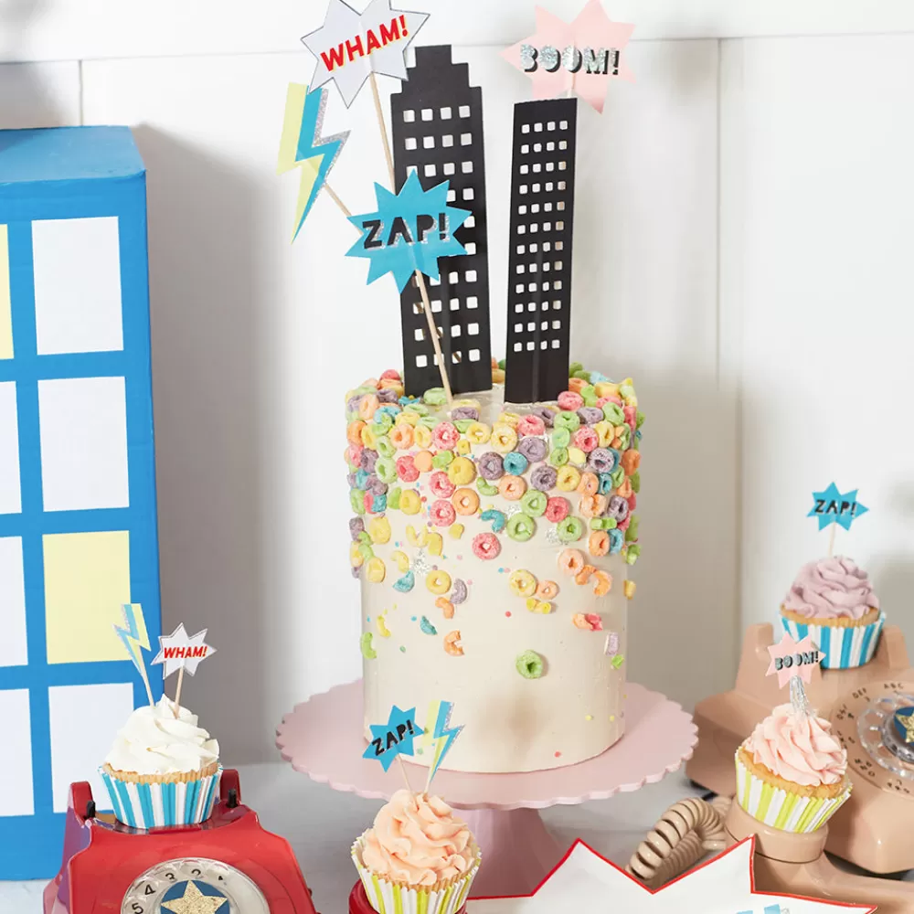 Meri Meri Kit Cupcakes Et Toppers Onomatopees