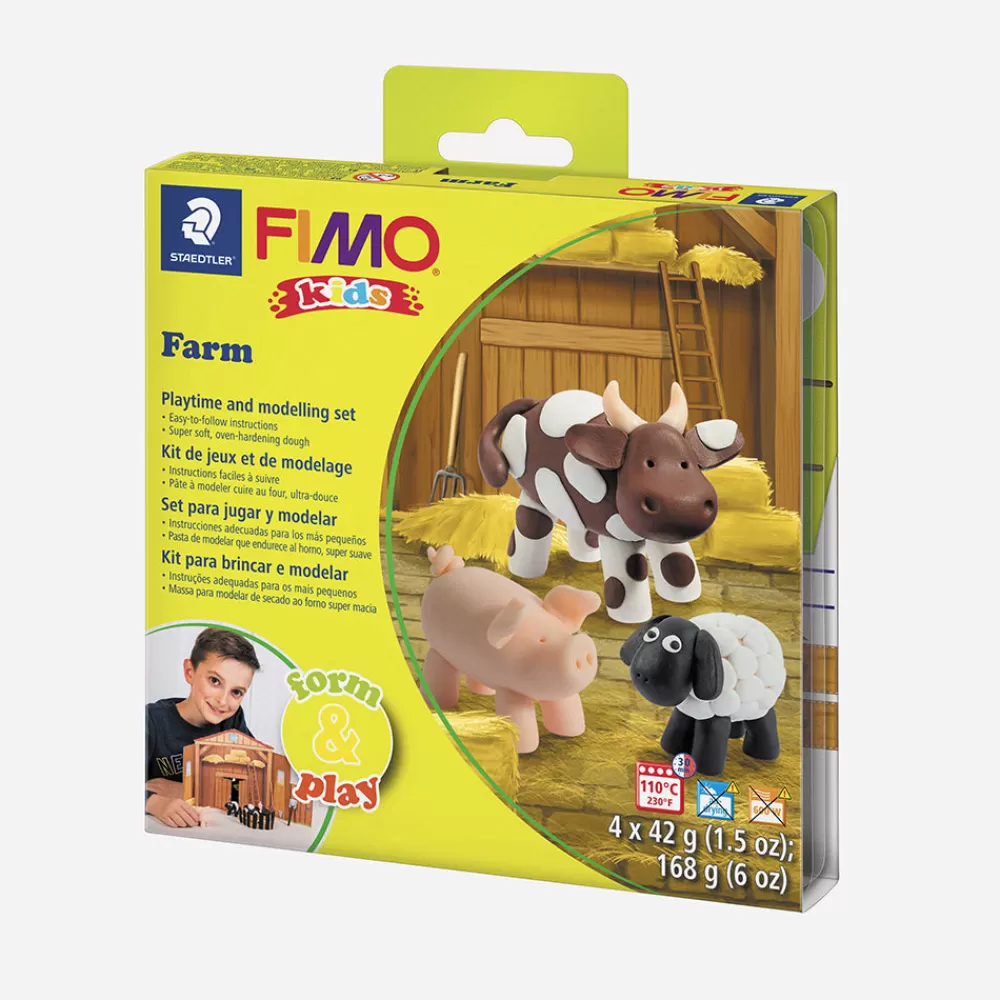 Graine Créative Kit Diy Animaux De La Ferme En Pate Fimo