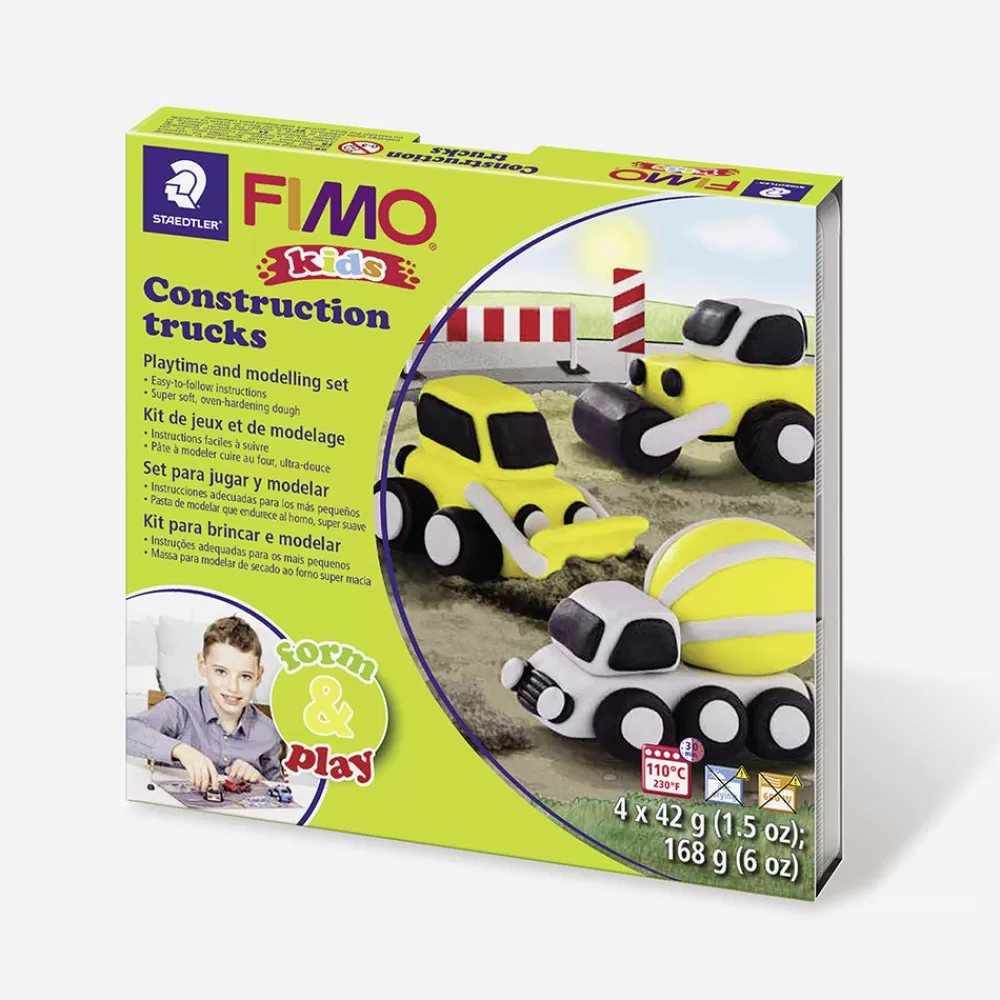 Graine Créative Kit Diy Camion De Construction En Pate Fimo