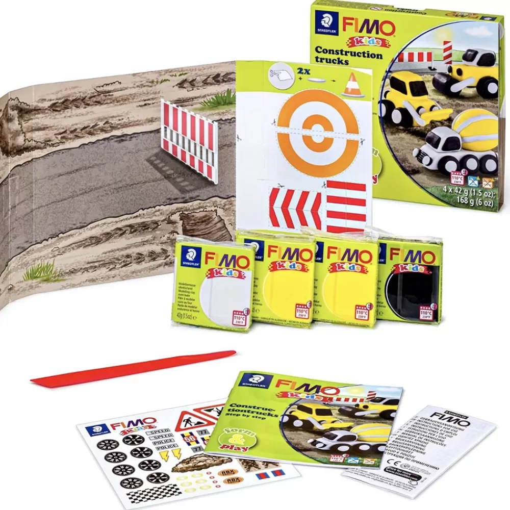 Graine Créative Kit Diy Camion De Construction En Pate Fimo