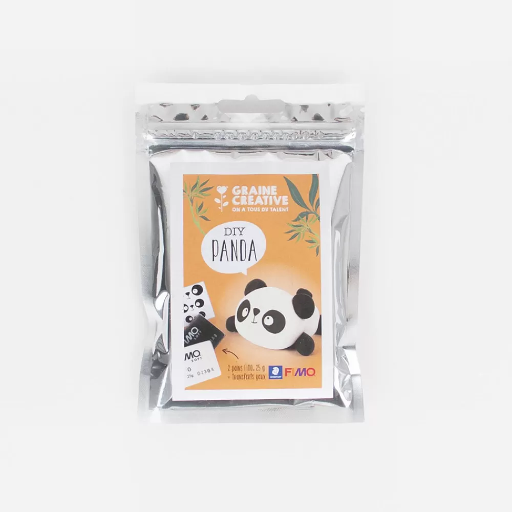 Graine Créative Kit Diy Panda En Pate Fimo