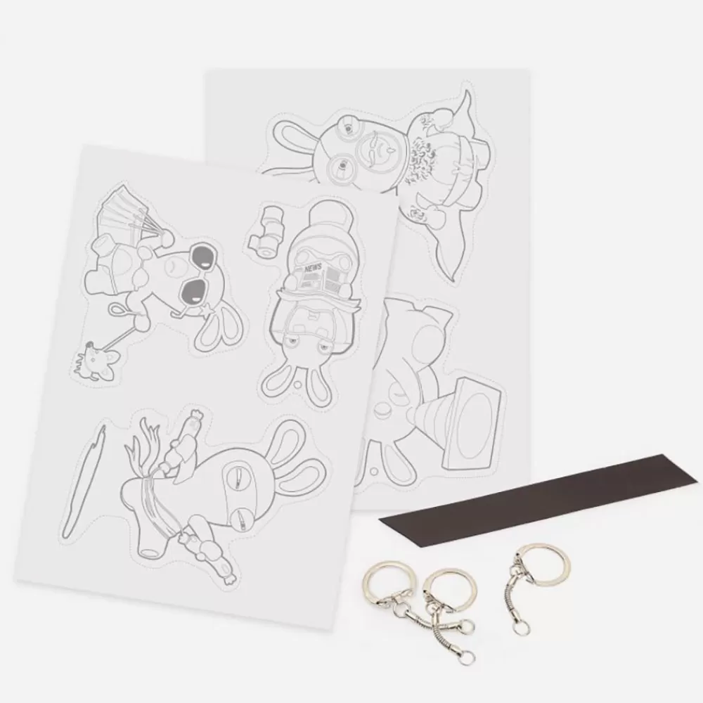 Graine Créative Kit Diy Porte-Cles Et Magnets Lapins Cretins