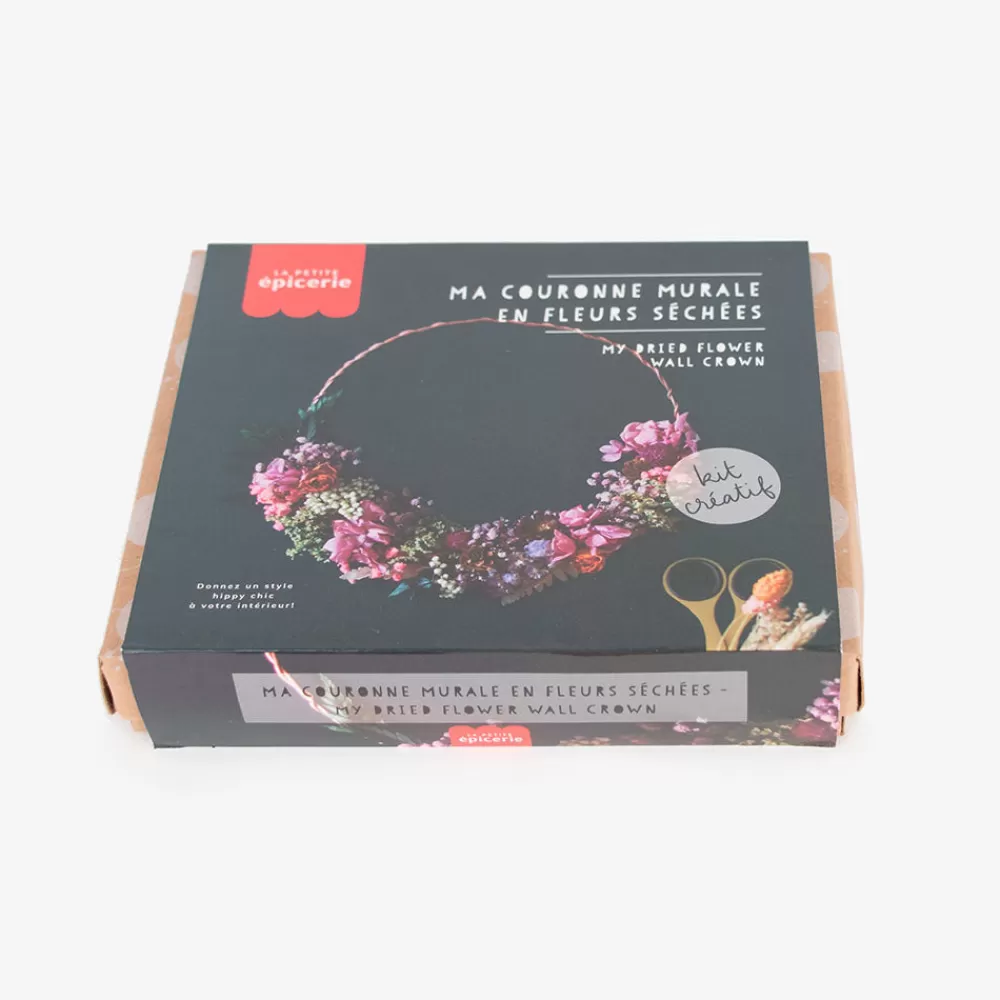 La petite épicerie Kit Loisirs Créatifs Couronne De Fleurs Sechees