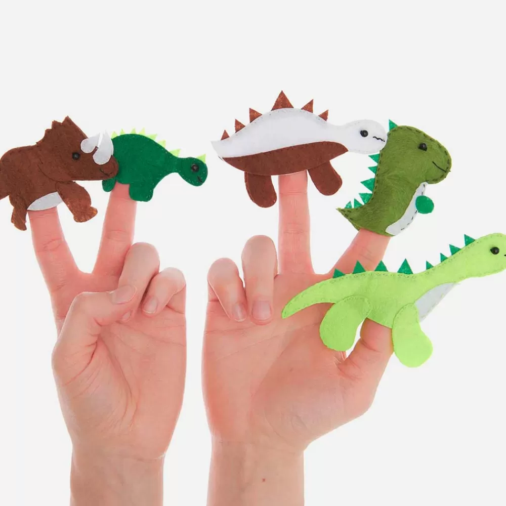 Rico Design Marionnette De Main En Feutre A Construire : Dinosaure