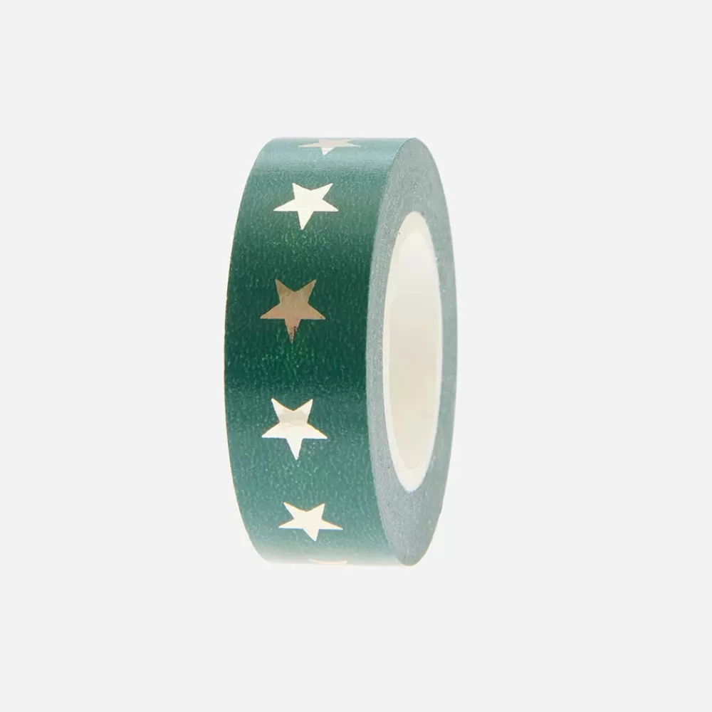 Rico Design Masking Tape Vert Etoiles> Masking Tape