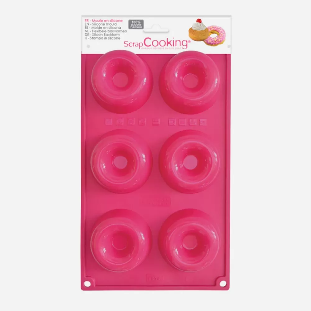 ScrapCooking Moule En Silicone Babas & Donuts (6)