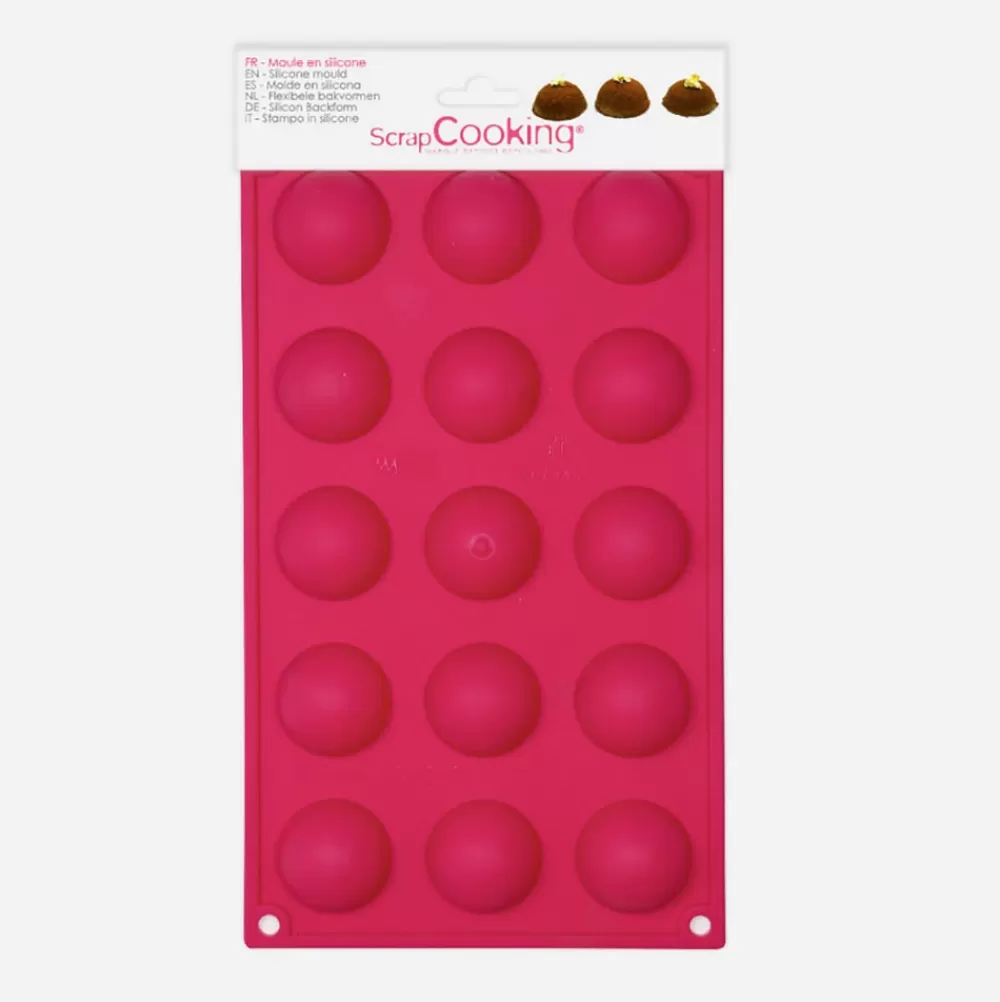 ScrapCooking Moule En Silicone Demi-Spheres (15)