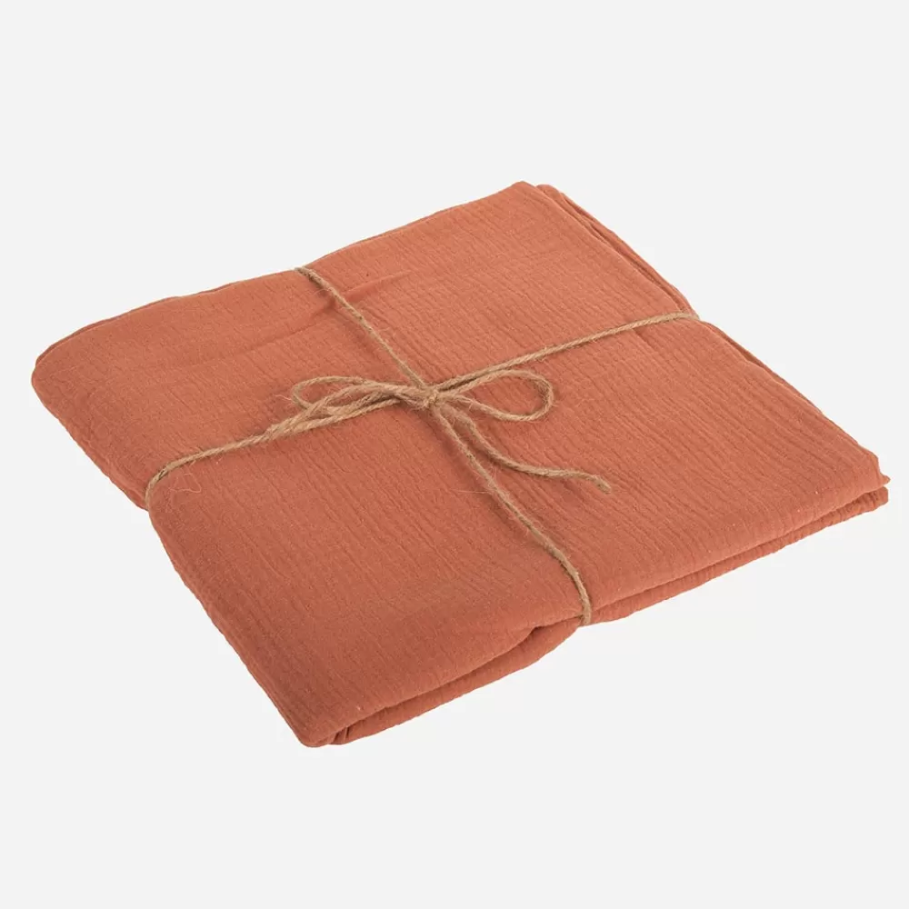 Arty Fêtes Factory Nappe En Gaze De Coton Terracotta