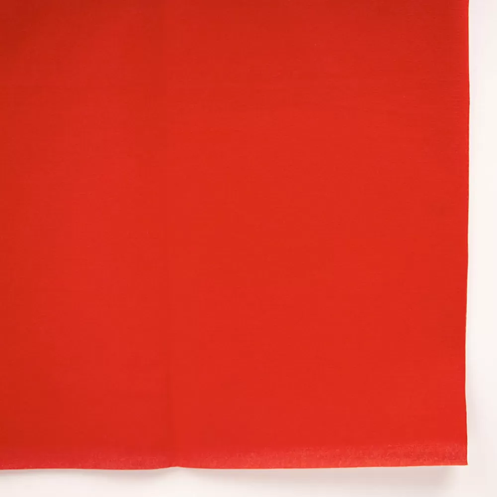 Françoise Paviot Nappe En Papier Rouge Vif