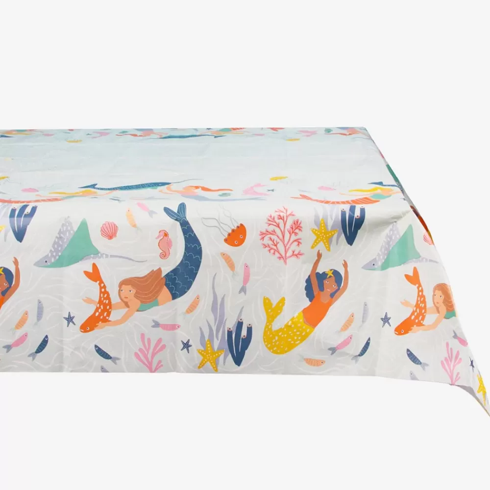 TalkingTables Nappe En Papier Sirenes Et Corail