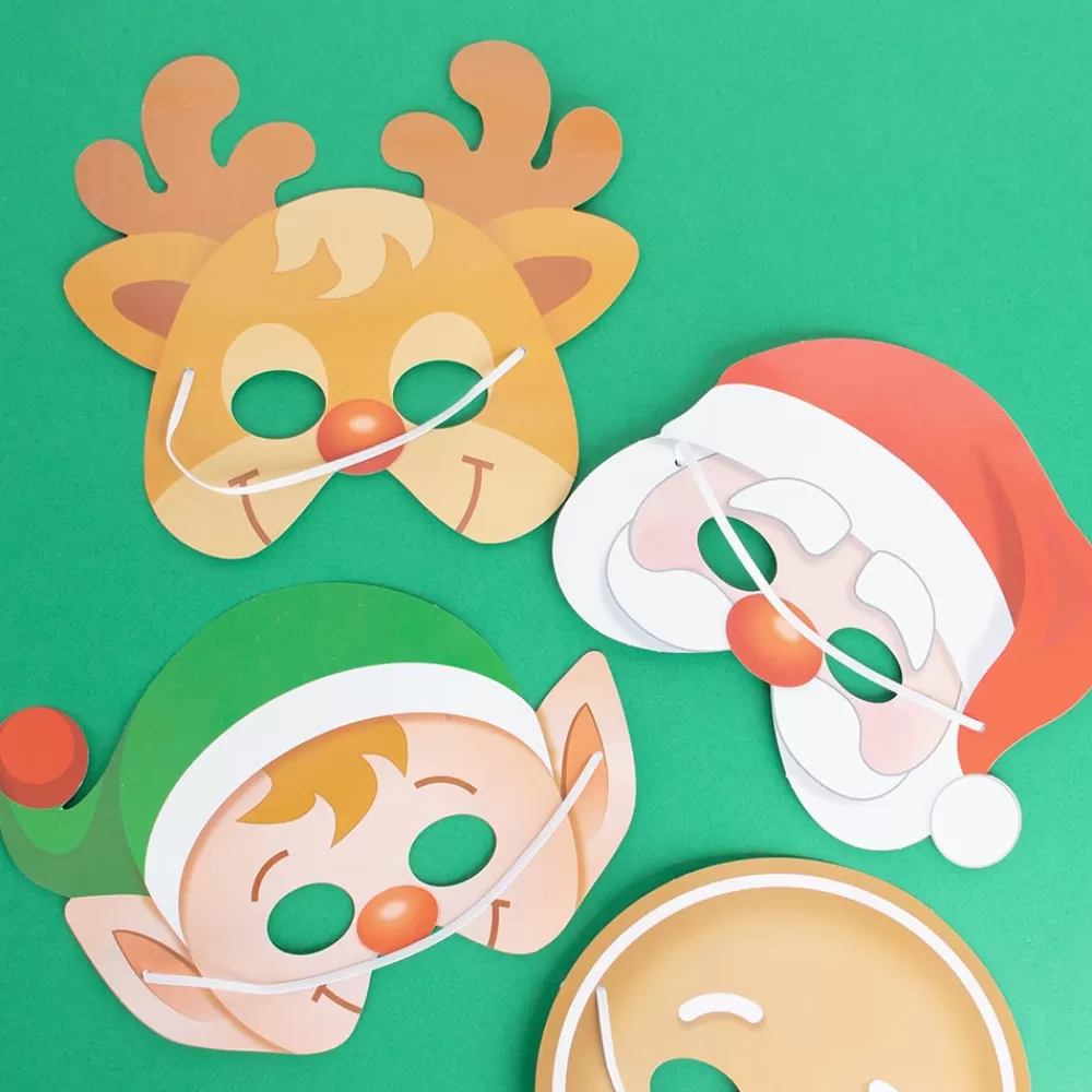 Playwrite Noel - 12 Masques Personnages De Noel> Accessoires