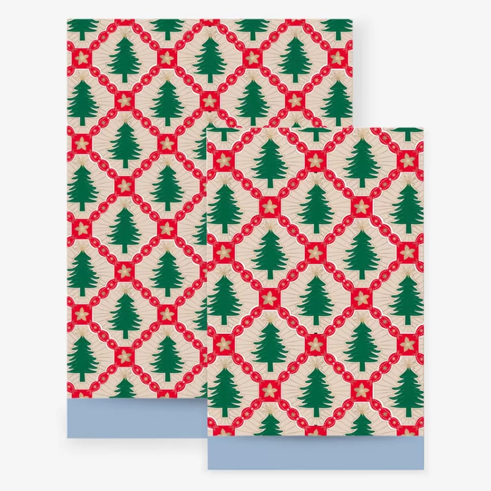 House of Products Noel - 1 Pochette En Papier Sapin Vert> Pochettes Cadeaux