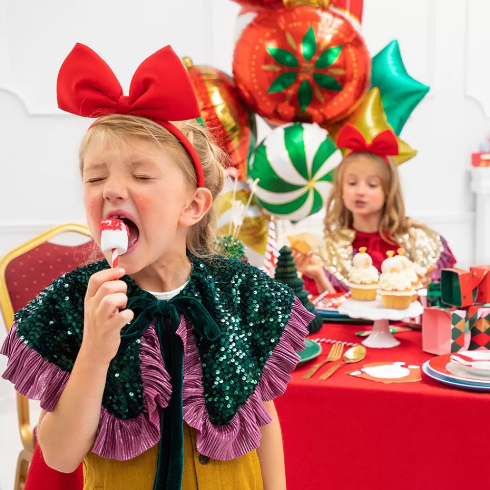 Party Deco Noel - 1 Serre-Tete Noeud Rouge>Enfant Déguisements