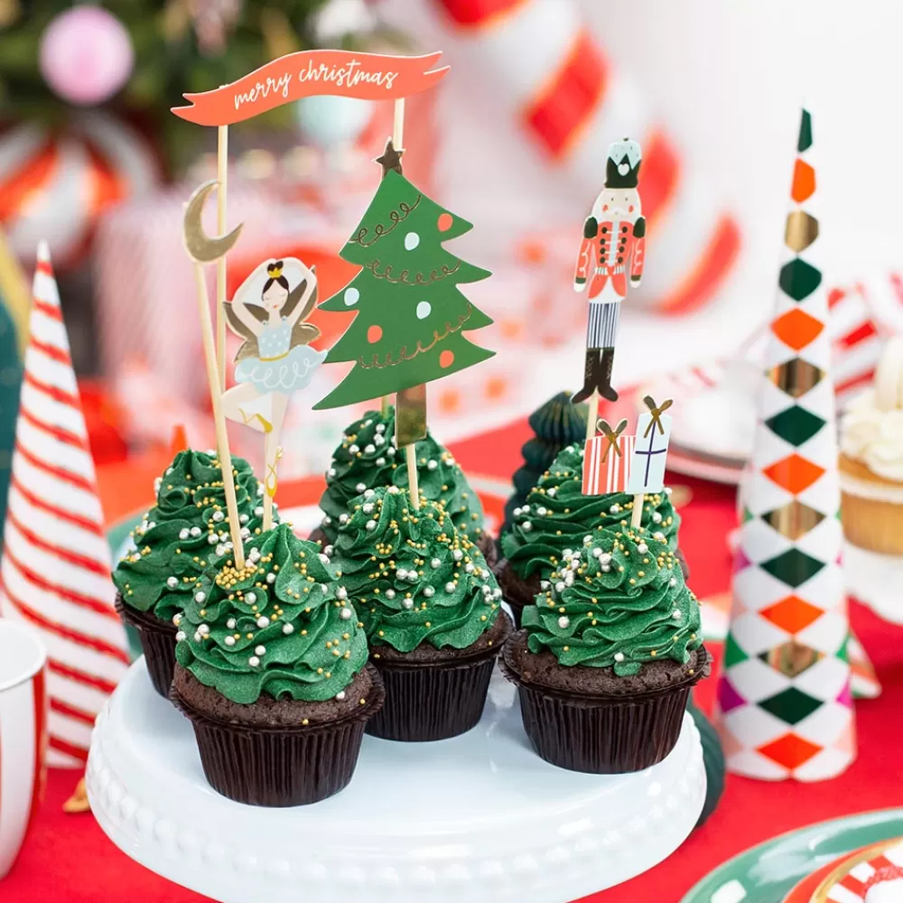 Party Deco Noel - 6 Toppers De Noel