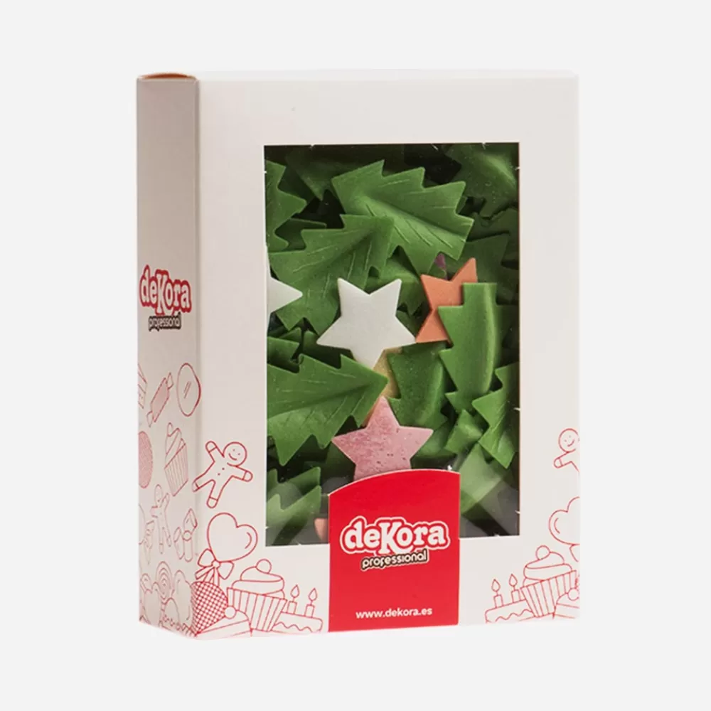 Dekora Noel - Deco Comestible Etoiles Et Sapins