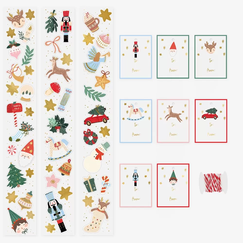 Party Deco Noel - Rouleau D'Autocollants De Noel> Stickers Et Gommettes