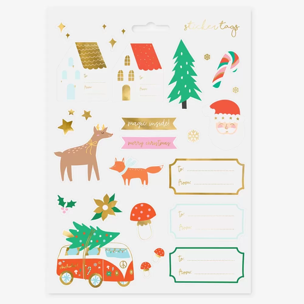 Party Deco Noel - Stickers De Noel Foret D'Hiver> Stickers Et Gommettes