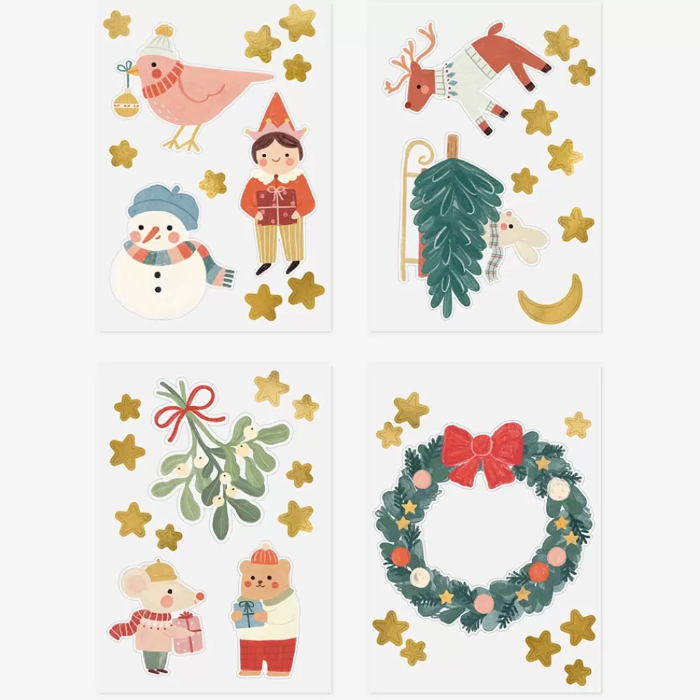 Party Deco Noel - Stickers Pour Fenetres> Stickers Et Gommettes