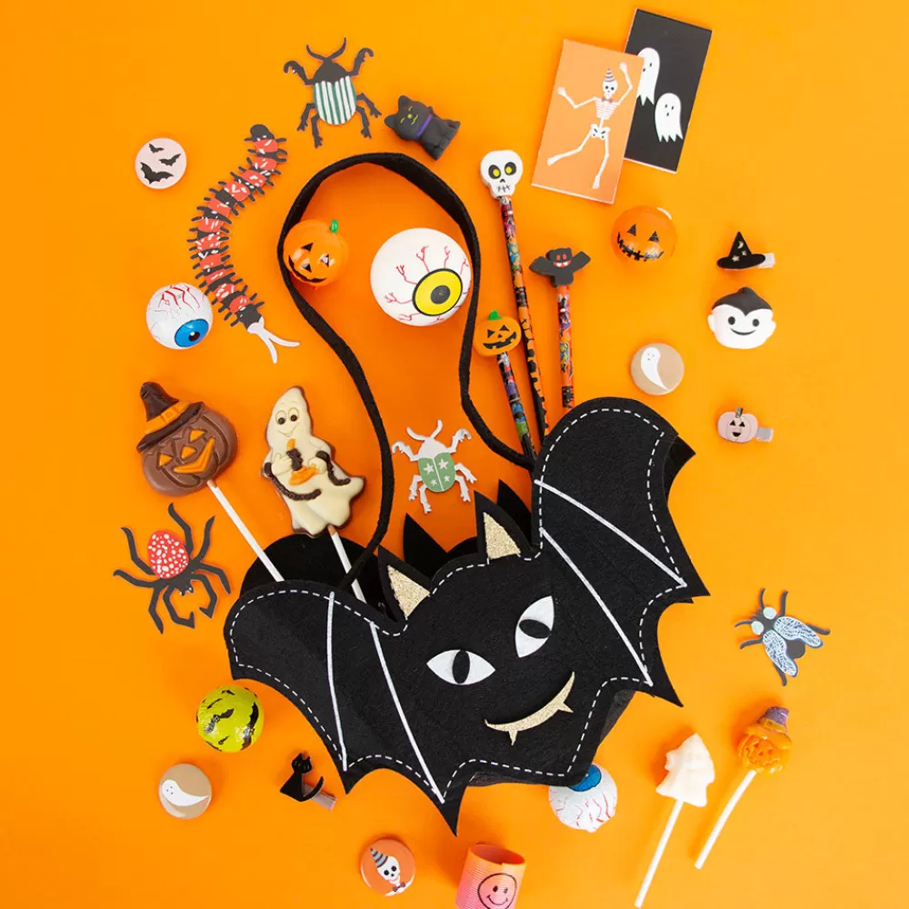 Arty Fêtes Factory Panier En Feutrine Chauve-Souris Halloween> Pochettes Cadeaux