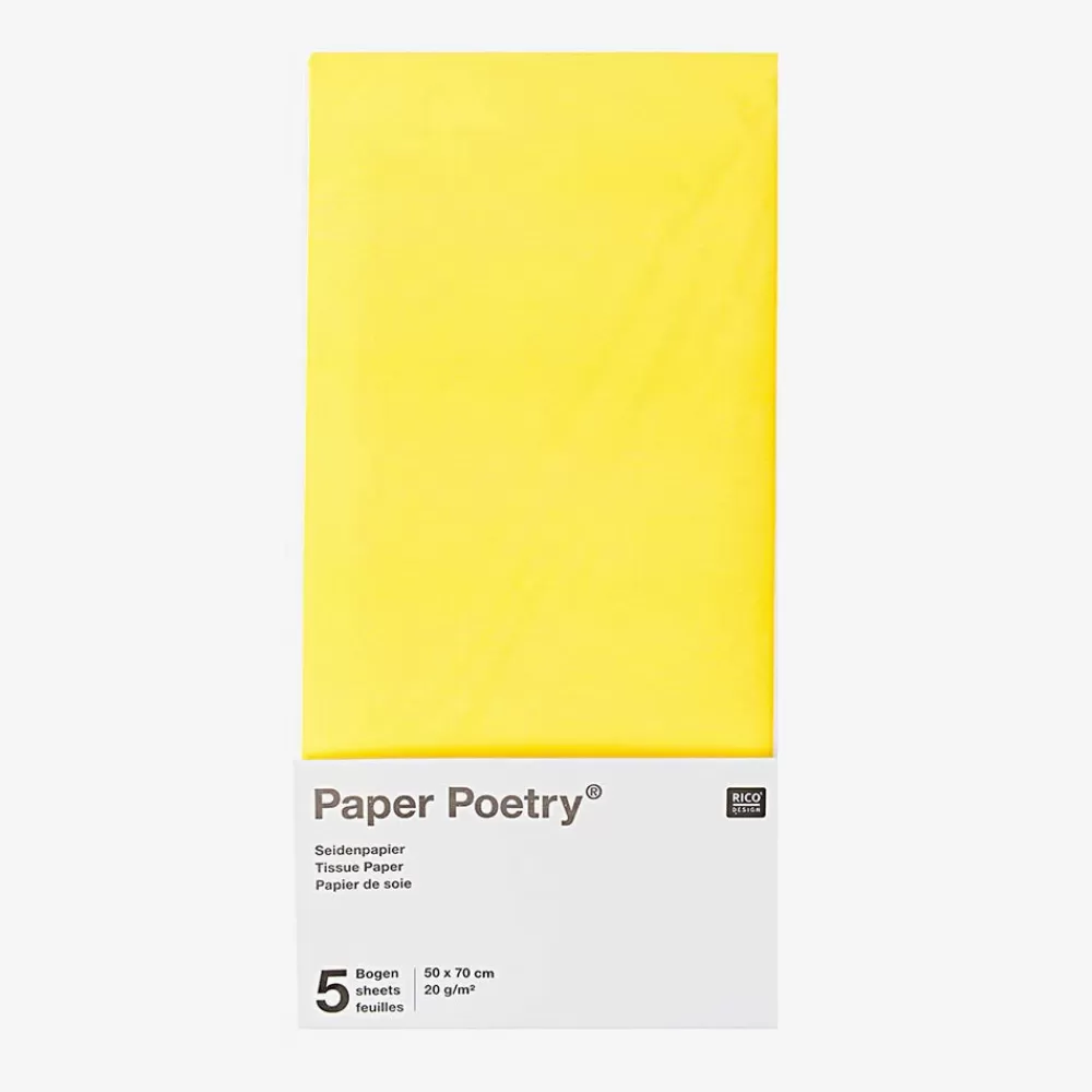 Rico Design Papier De Soie Jaune> Papier Cadeau