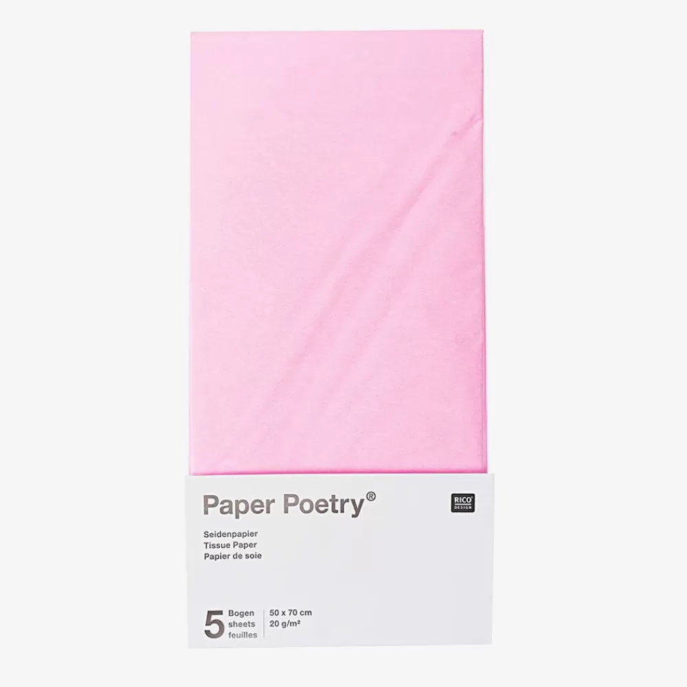 Rico Design Papier De Soie Rose