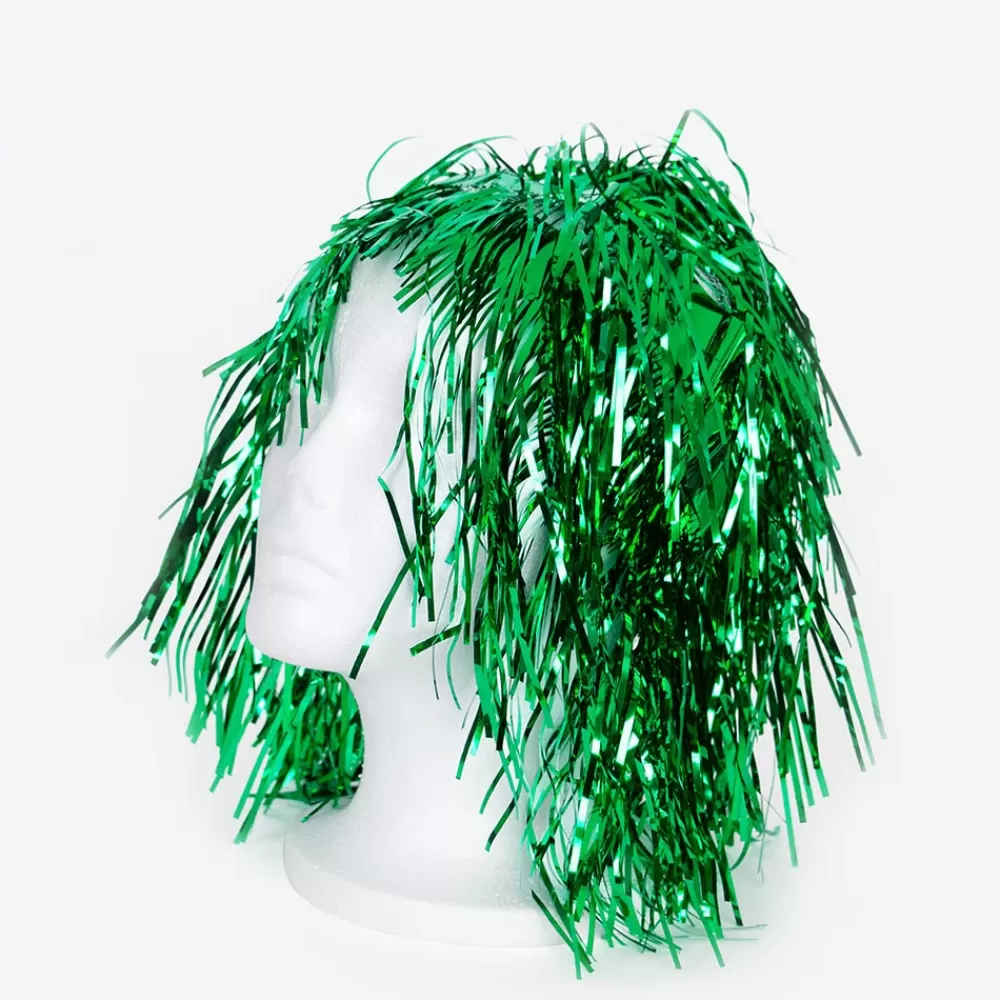 Petit Clown Perruque Mylar Vert> Chapeaux Pointus