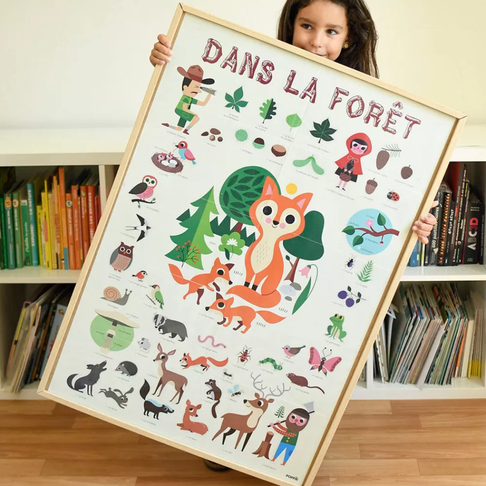 Poppik Poster Educatif + 60 Stickers : Dans La Foret> Stickers Et Gommettes