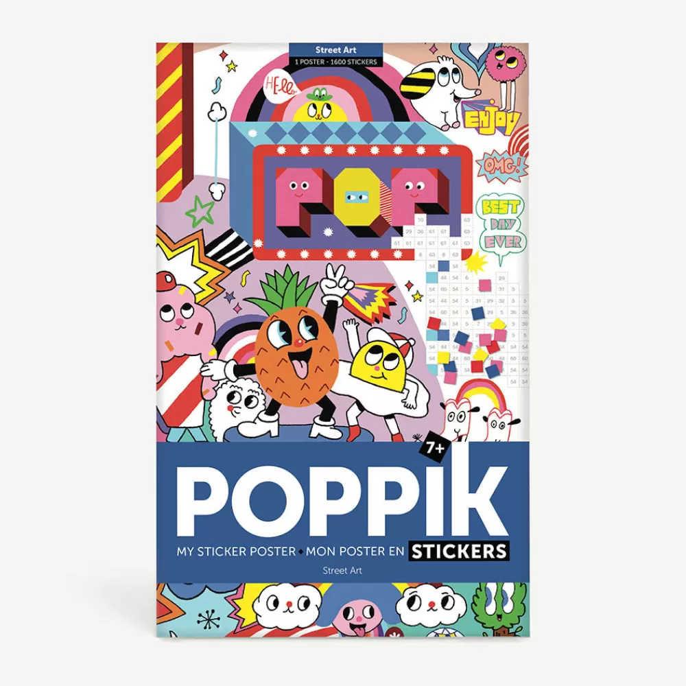 Poppik Poster Geant + 1600 Stickers : Street Art> Stickers Et Gommettes