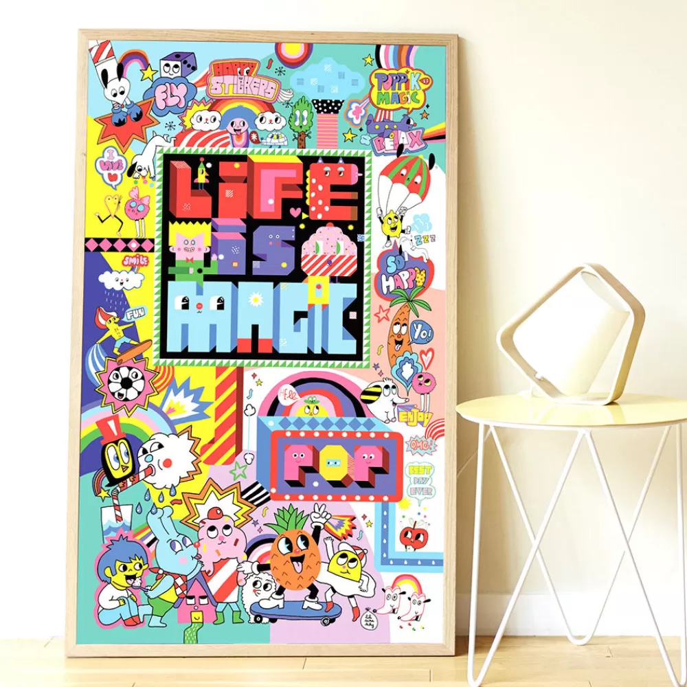 Poppik Poster Geant + 1600 Stickers : Street Art> Stickers Et Gommettes