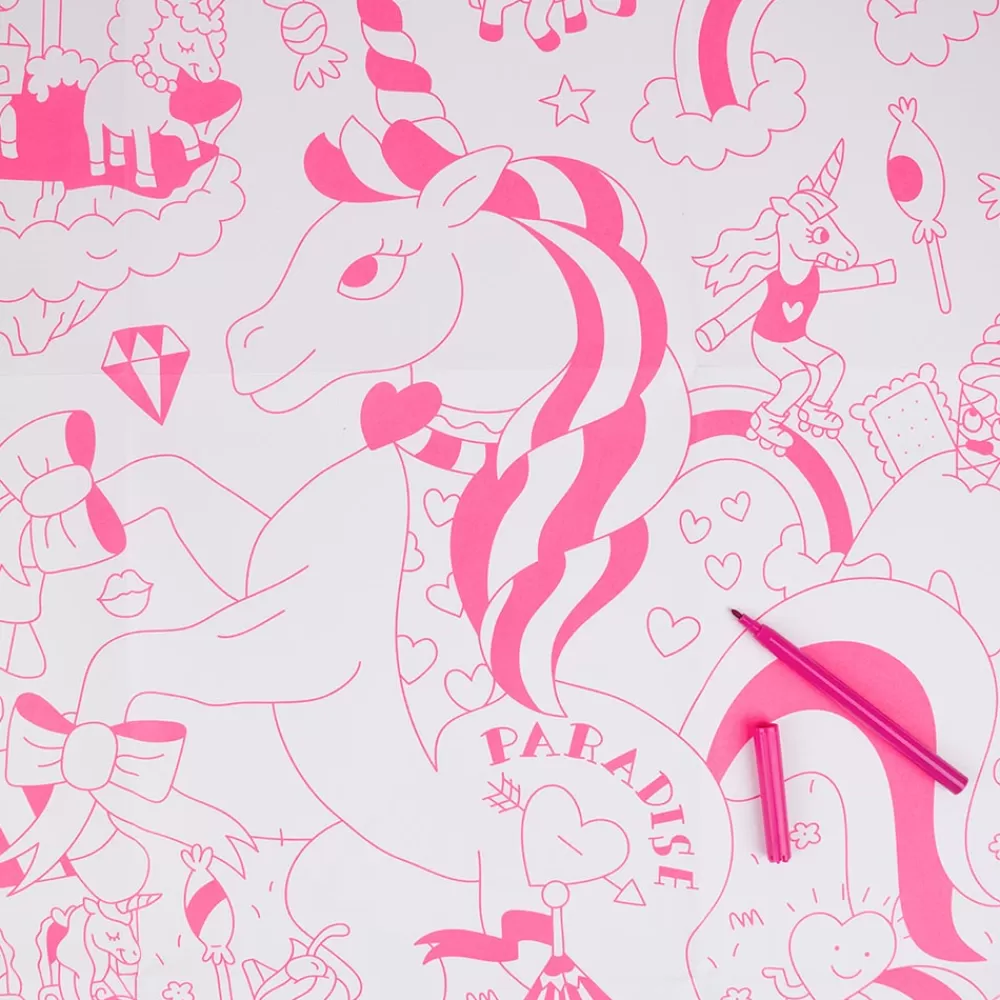 Omy Poster Geant Licorne> Coloriages