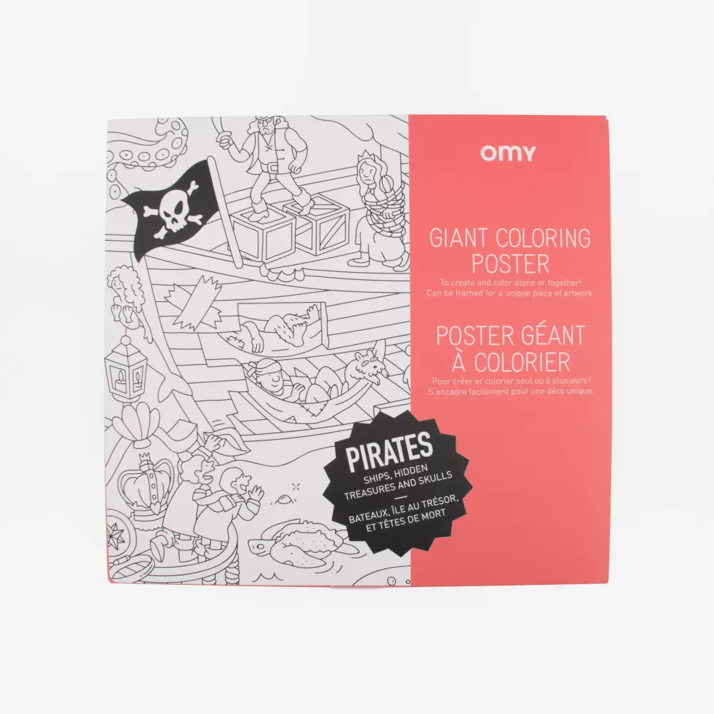 Omy Poster Geant Pirates> Coloriages