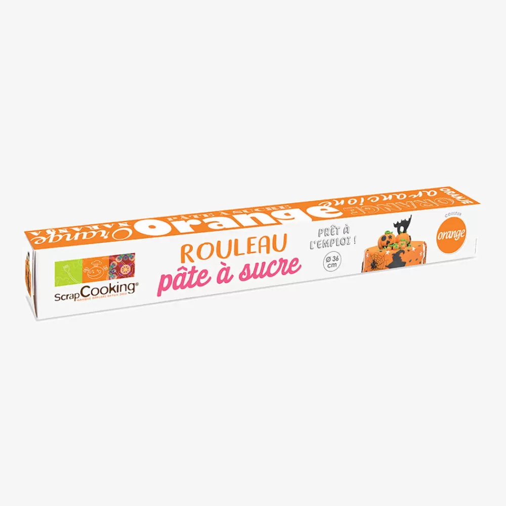 ScrapCooking Rouleau De Pate A Sucre Orange