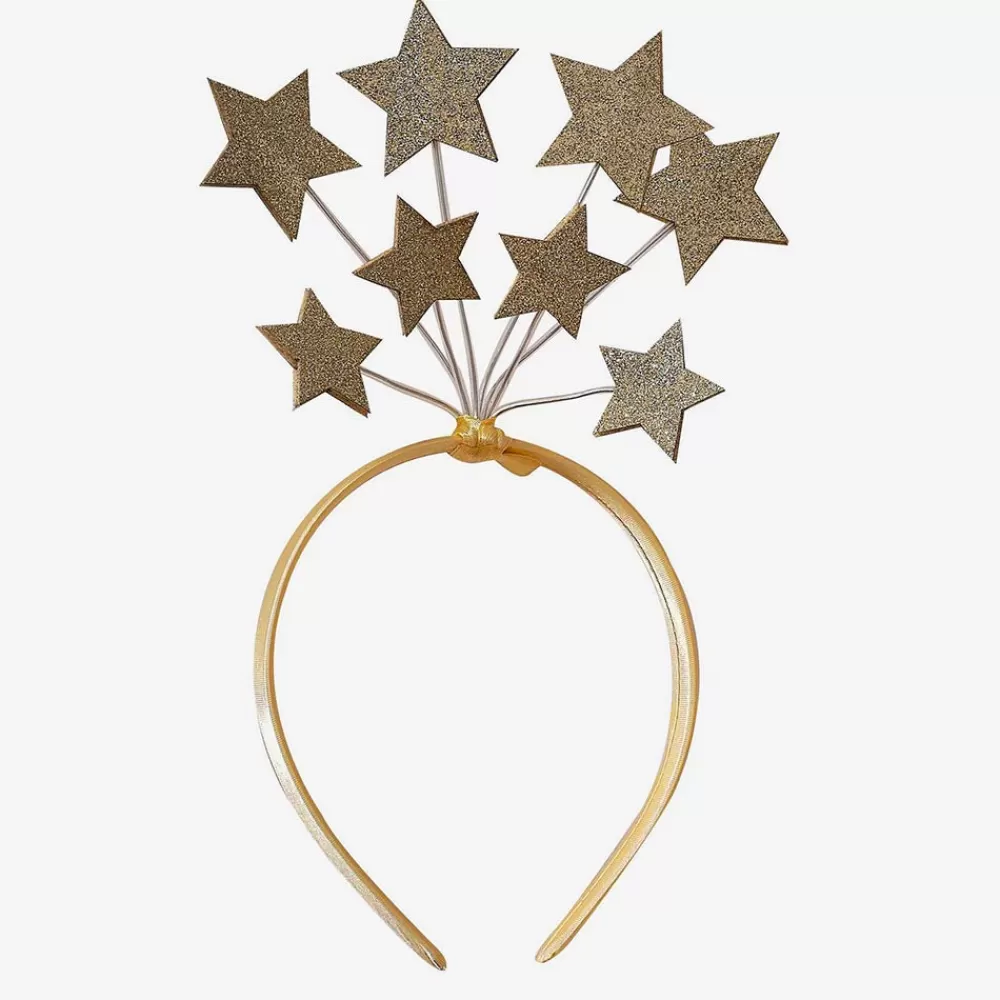 Ginger Ray Serre-Tete De Noel Etoiles Dorees A Paillettes> Accessoires