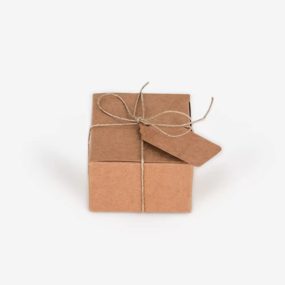 Party Deco Set De 10 Boites Cadeaux - Kraft> Pochettes Cadeaux