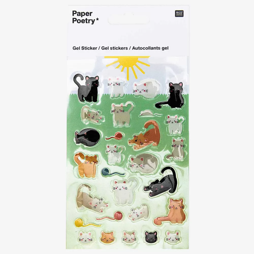 Rico Design Stickers Gel Chat Mignons> Stickers Et Gommettes