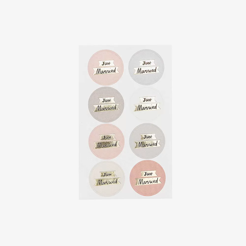 Rico Design Stickers Just Married Poudre Et Gris> Stickers Et Gommettes