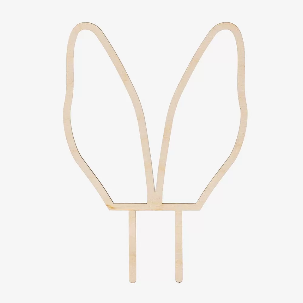 Party Deco Topper En Bois Oreilles De Lapin