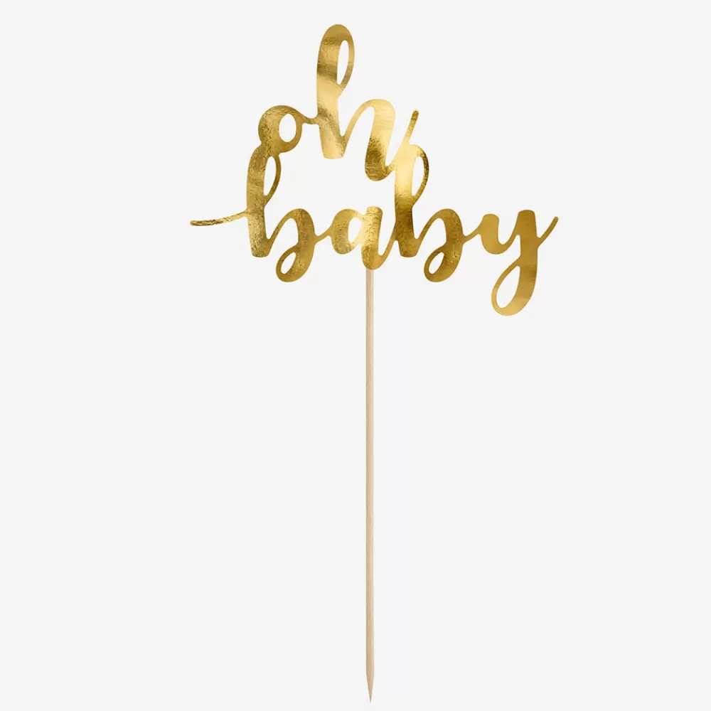 Party Deco Topper Oh Baby Dore